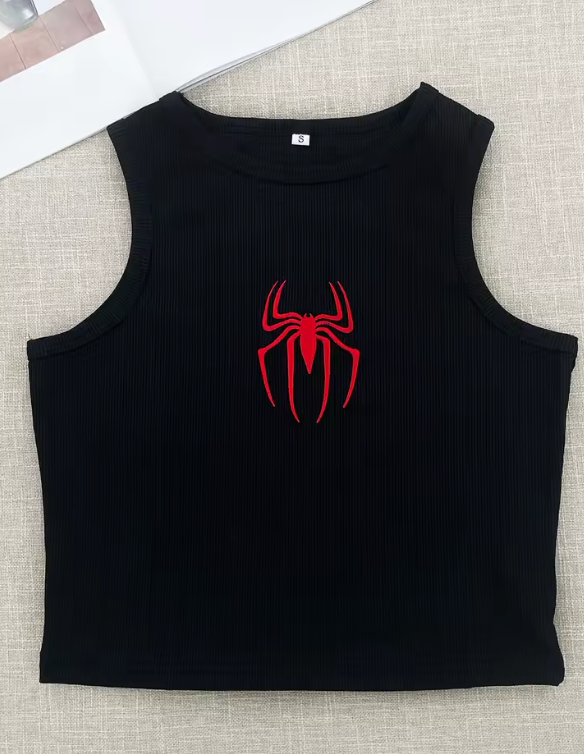 Spider Logo Tank Top — Women's Black Edition