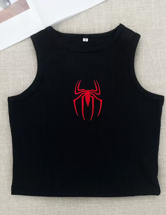 Spider Logo Tank Top — Women's Black Edition